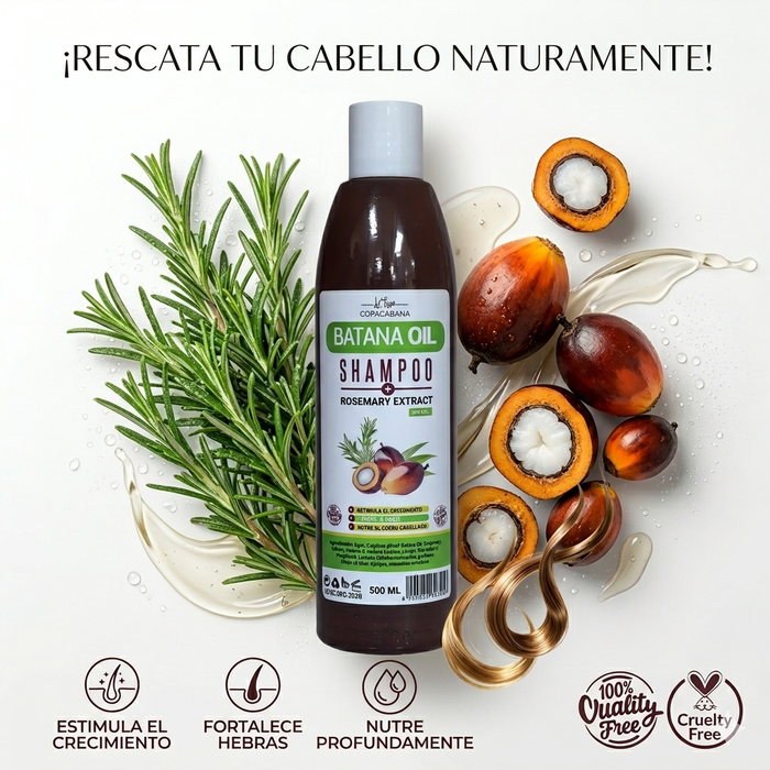 Shampoo Batana Crecimiento Cabello